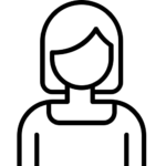 Female reviewer icon
