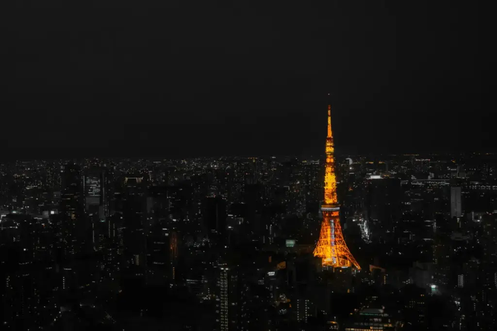 Tokyo Tower night view during a private guided tour