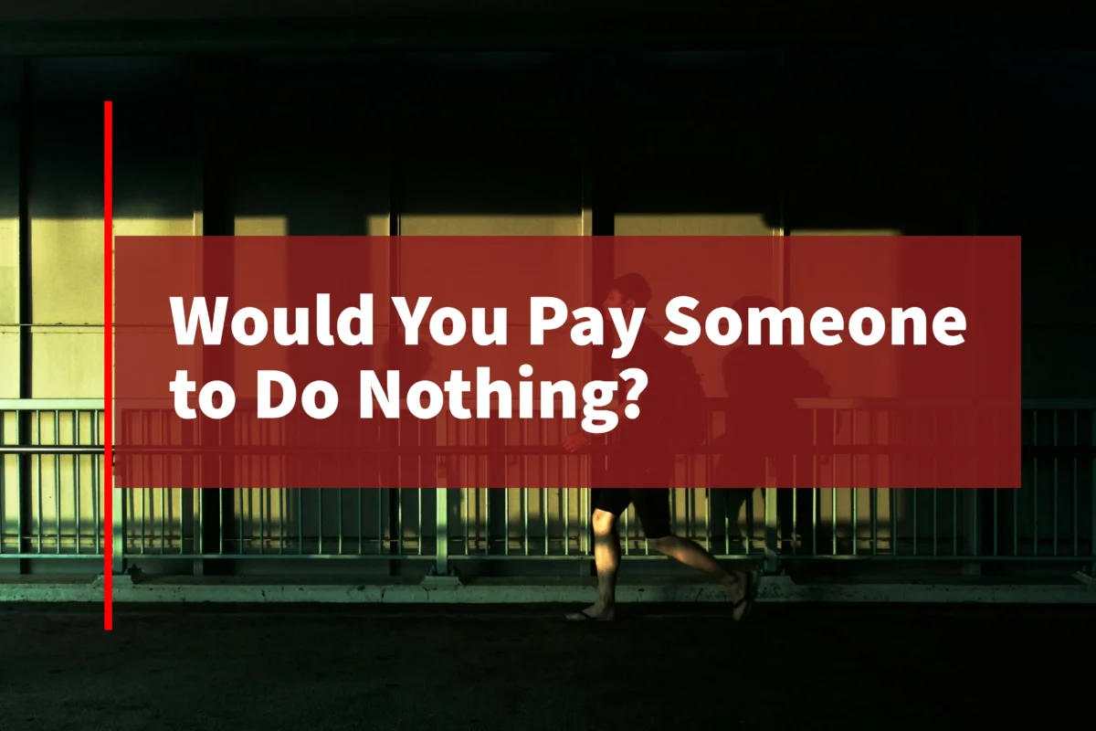 would you pay someone to do nothing japan rental person concept