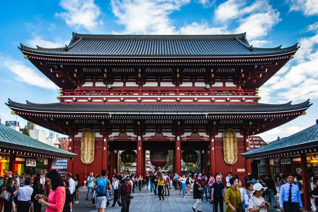 Hozomon Gate at Senso-ji Temple in Asakusa, Tokyo