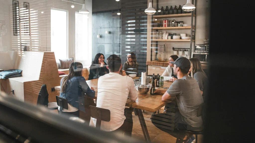 Business team having a meeting and discussion