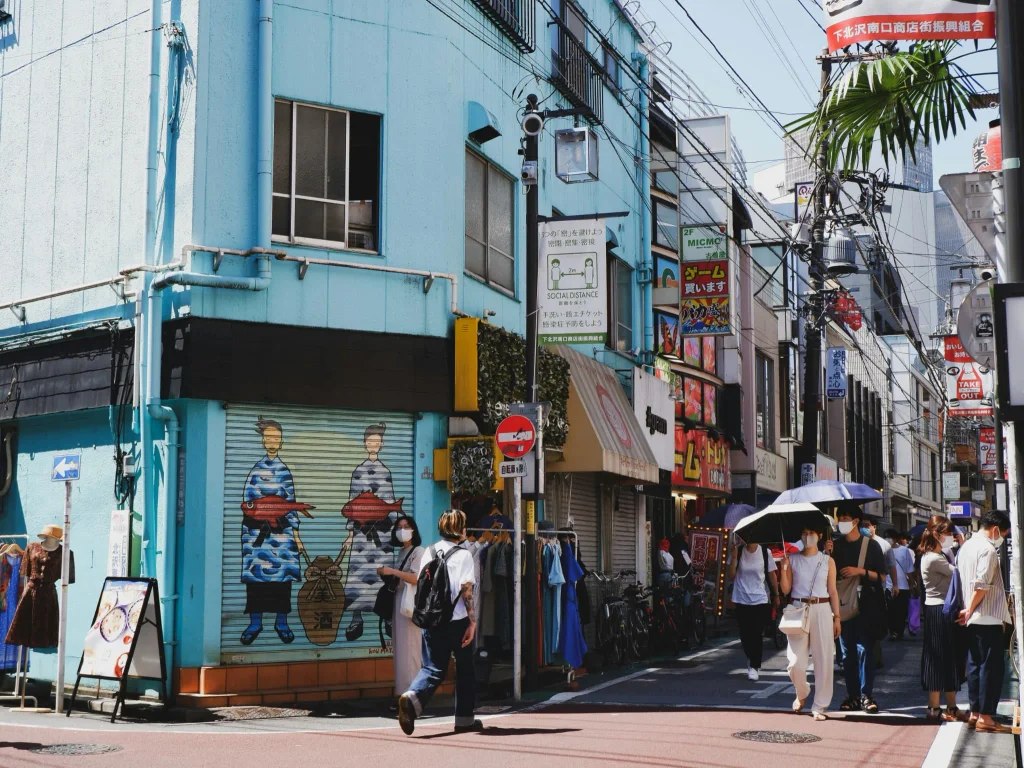 Shopping street in Shimokitazawa, Tokyo